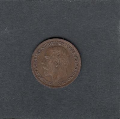 Beschrijving: 1 Farthing  GEORGIUS V 